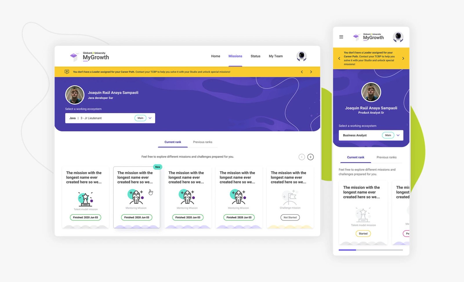 Globant | MyGrowth missions
